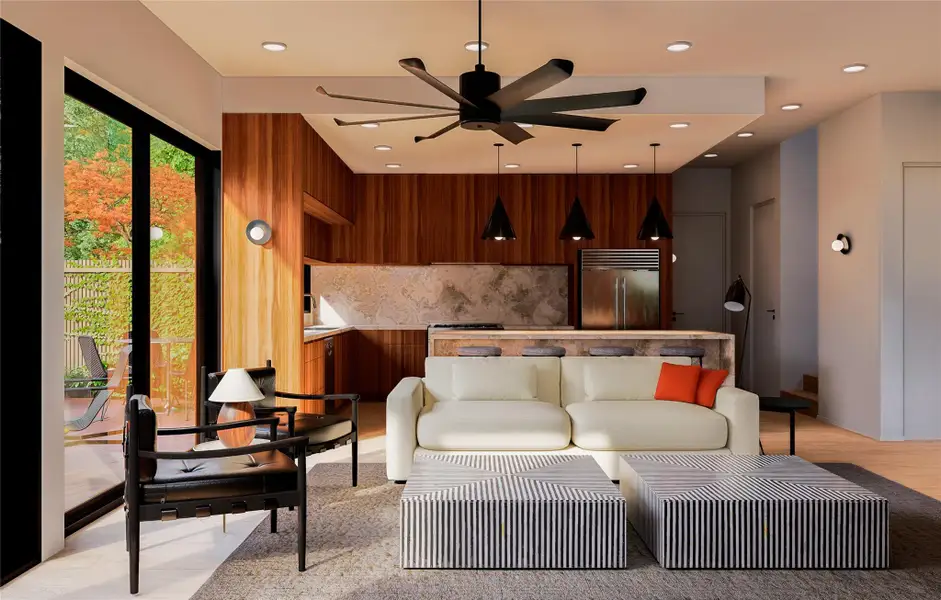 Furnished interior view inside a new home in , Austin (Image 7). Furnished interior view inside a new home in , Austin (Image 7).