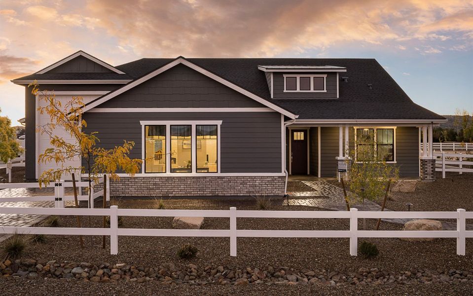 Representative exterior photo of a completed home built from the The Woodland by CastleRock Communities in Heritage Pointe, Chino Valley, AZ (Image 13).