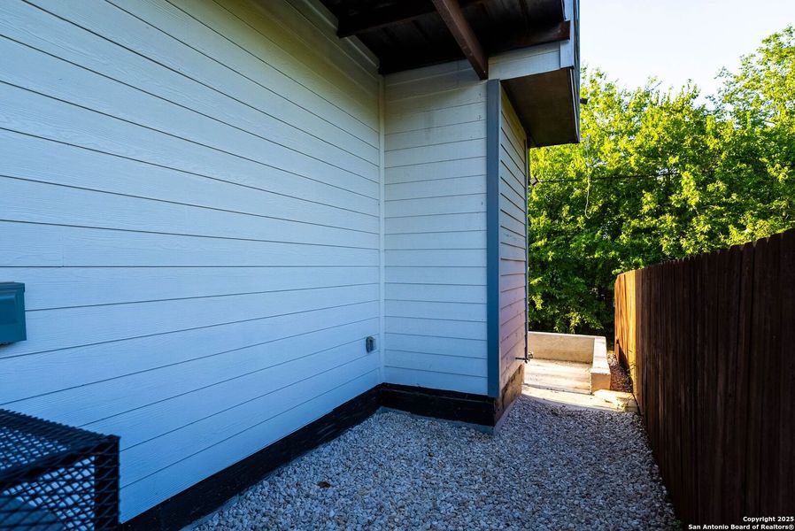 Exterior details and patio area of a home in , San Antonio (Image 15). Exterior details and patio area of a home in , San Antonio (Image 15).