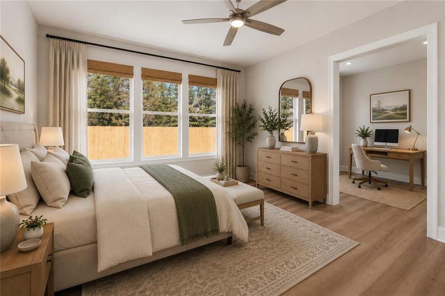 Furnished interior view inside a new home in Ashbury Commons, Powder Springs (Image 22). Furnished interior view inside a new home in Ashbury Commons, Powder Springs (Image 22).