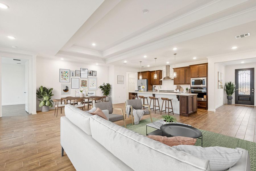 Furnished interior view inside a new home in Del Webb Fulshear, Fulshear (Image 12).