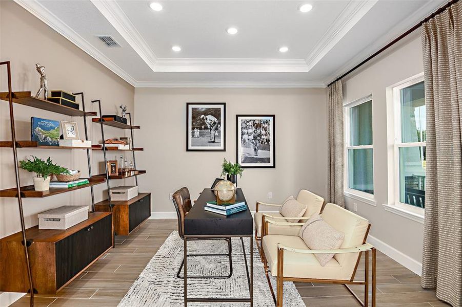 Furnished interior view inside a new home in Lochside, Mount Dora (Image 16). Furnished interior view inside a new home in Lochside, Mount Dora (Image 16).