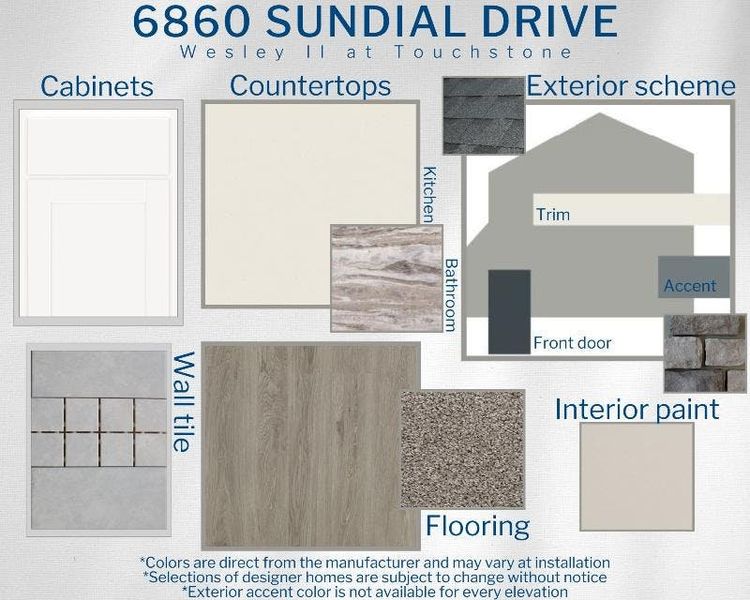 Wesley II - Colors for This home Wesley II - Colors for This home