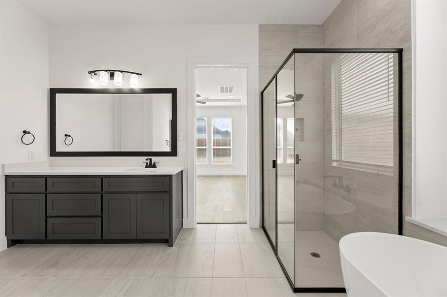 Furnished interior view inside a new home in Cambridge Estates - Harwood, Prosper (Image 10).