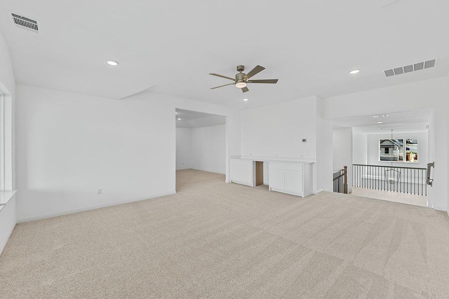 Spacious, unfurnished interior of a new home in Lariat - 80', Liberty Hill (Image 23). Spacious, unfurnished interior of a new home in Lariat - 80', Liberty Hill (Image 23).