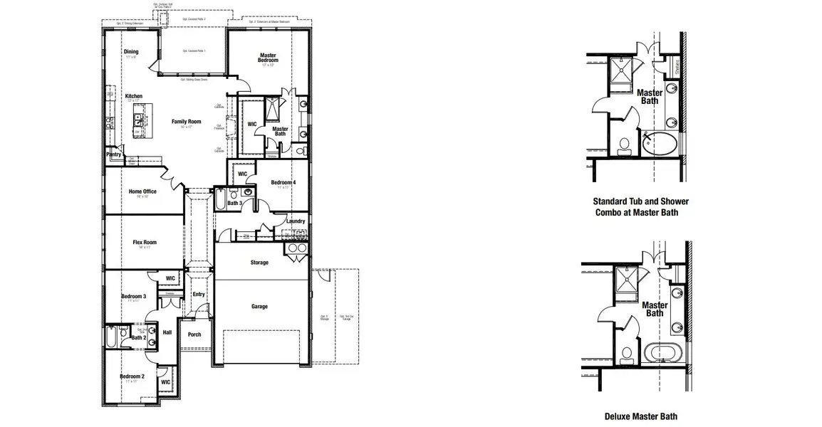 2D floor plan layout for the Driskill by Scott Felder Homes in The Crossvine, Schertz, TX (Image 3). 2D floor plan layout for the Driskill by Scott Felder Homes in The Crossvine, Schertz, TX (Image 3).