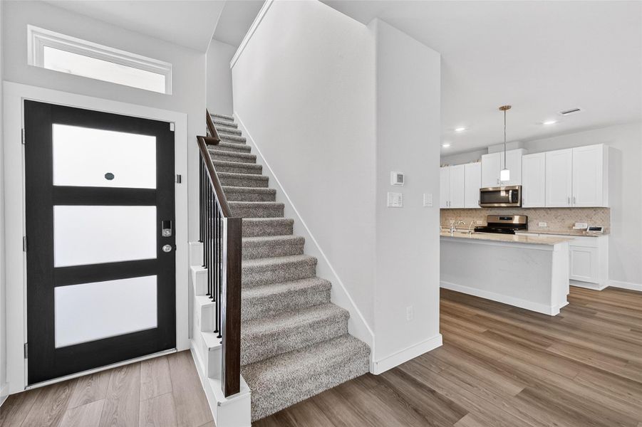 Furnished interior view inside a new home in McClendon Park Village, Houston (Image 5).