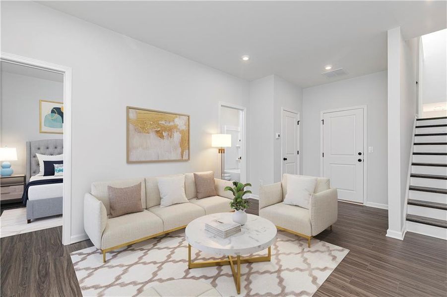 Furnished interior view inside a new home in , Powder Springs (Image 7).