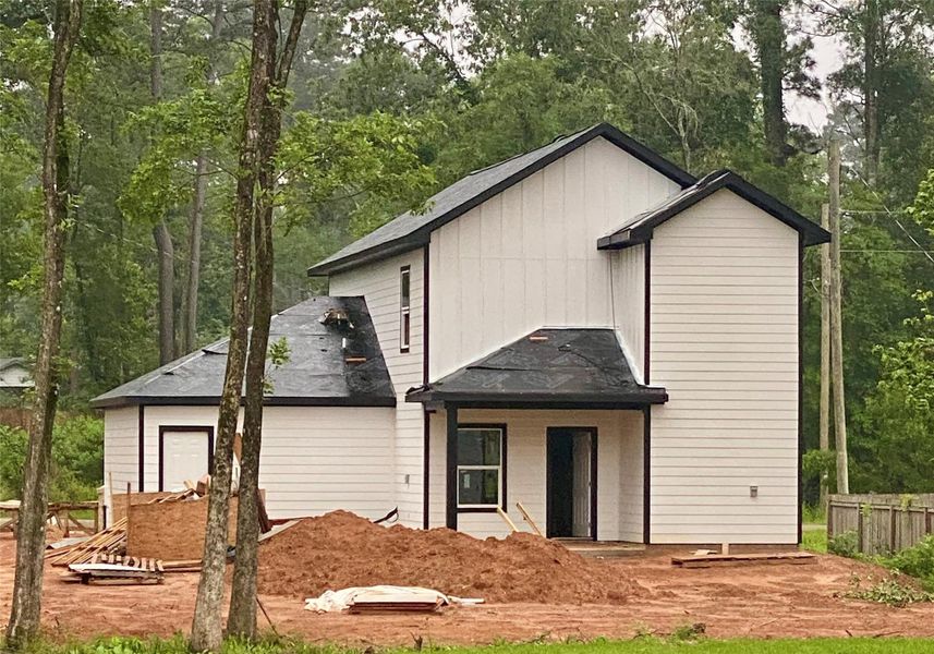 Elevation from the rear of the house