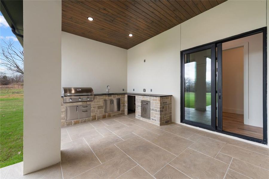 Exterior details and patio area of a home in , Flower Mound (Image 28).