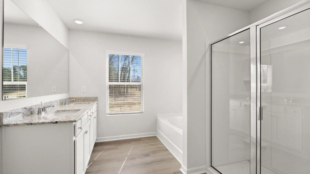 Furnished interior view inside a new home in South Wind, Union City (Image 4).