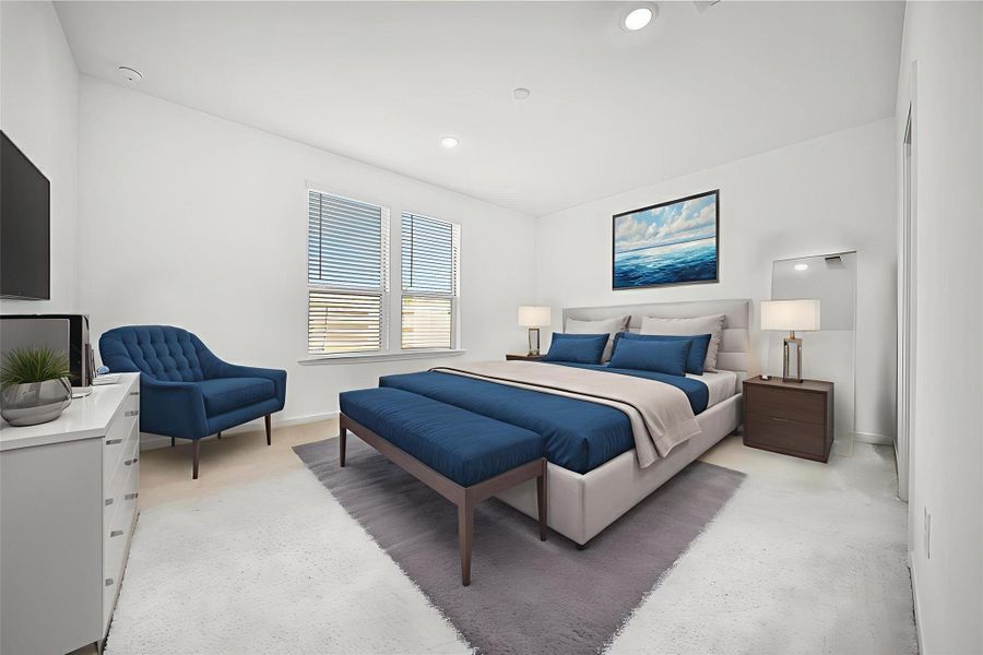 Furnished interior view inside a new home in , Cypress (Image 26).