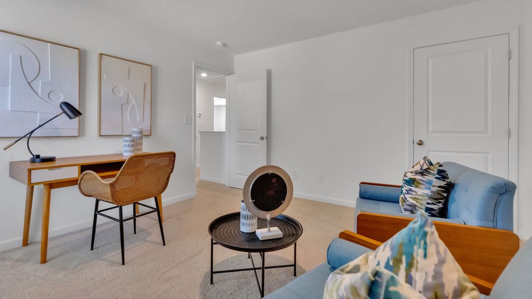 Furnished interior view inside a new home in The Hideaway at Fox Meadows, Bluff City (Image 20). Furnished interior view inside a new home in The Hideaway at Fox Meadows, Bluff City (Image 20).