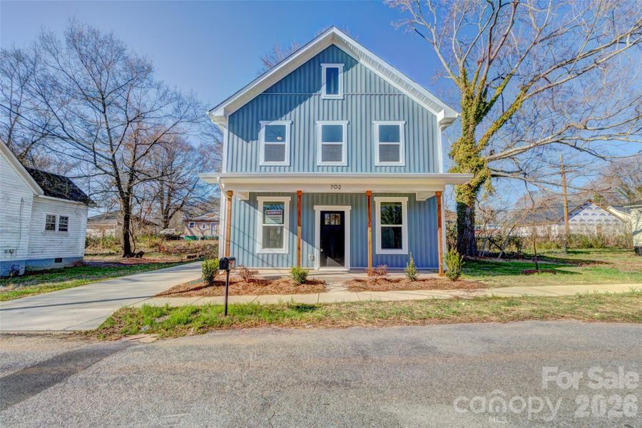 Front exterior of a new home in , Shelby, NC, highlighting curb appeal (Image 1). Front exterior of a new home in , Shelby, NC, highlighting curb appeal (Image 1).
