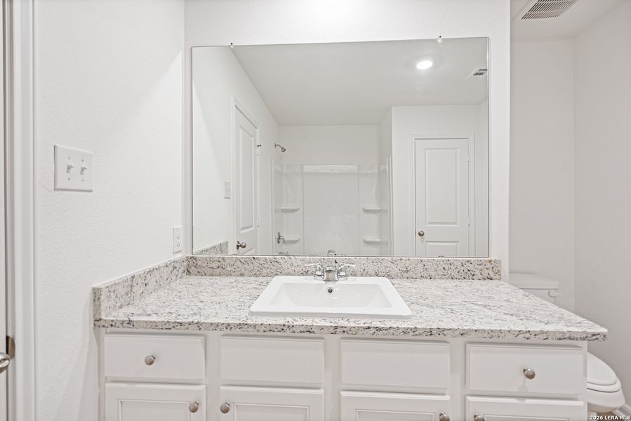 Furnished interior view inside a new home in Luckey Ranch, San Antonio (Image 10). Furnished interior view inside a new home in Luckey Ranch, San Antonio (Image 10).