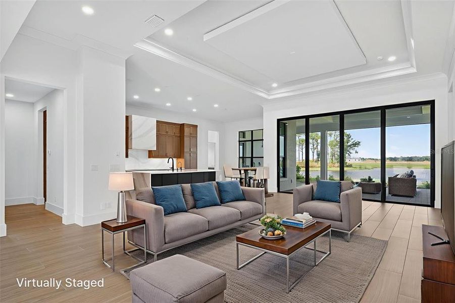 Furnished interior view inside a new home in , Sarasota (Image 8).