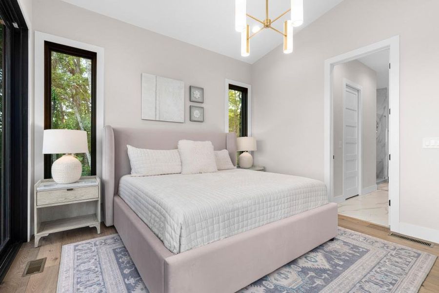 Furnished interior view inside a new home in , Blue Ridge (Image 15).