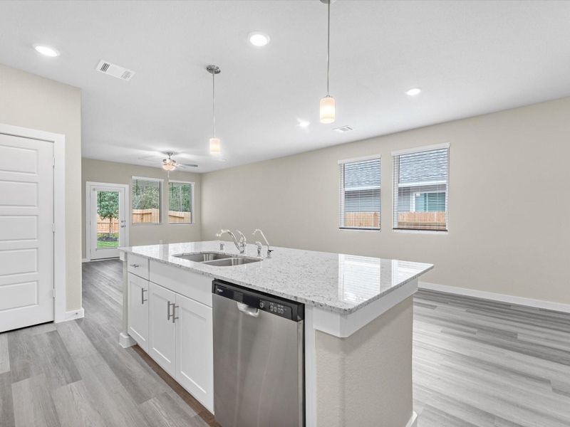 Furnished interior view inside a new home in Montgomery Oaks - Premier, Conroe (Image 7).