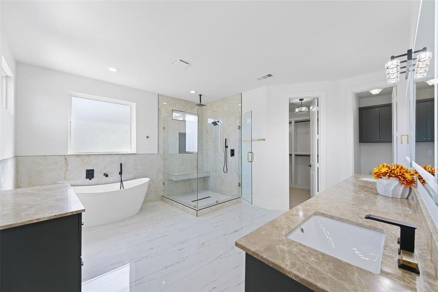 Furnished interior view inside a new home in , Dallas (Image 17).