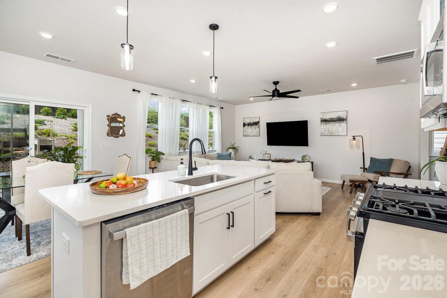 Furnished interior view inside a new home in Village at North Reach, Charlotte (Image 8).