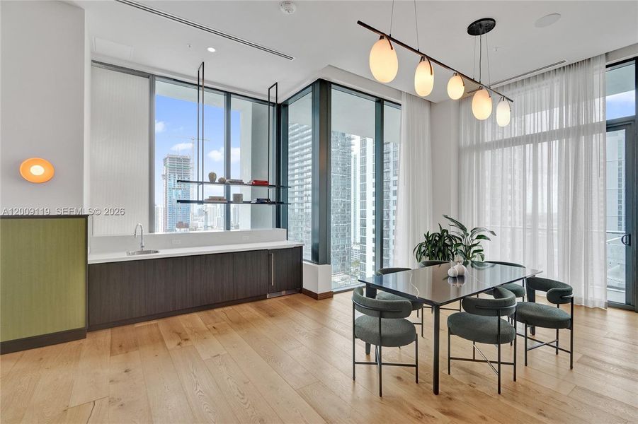 Furnished interior view inside a new home in , Miami (Image 16).