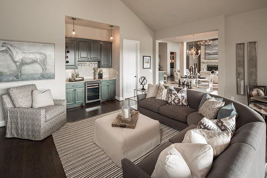 Furnished interior view inside a new home in Twinwood, Simonton (Image 4).