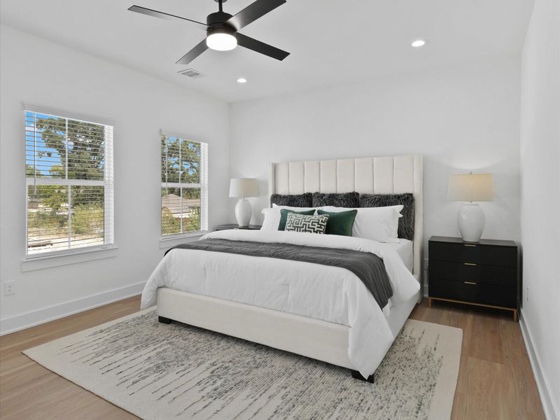 Furnished interior view inside a new home in , Houston (Image 15).