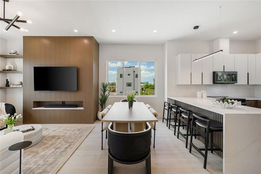 Furnished interior view inside a new home in , St. Petersburg (Image 24).