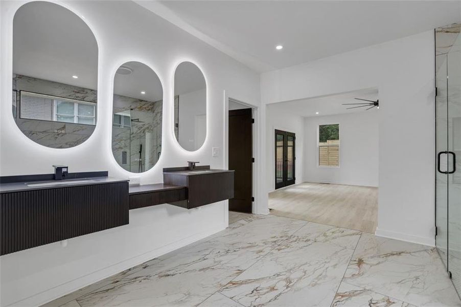 Furnished interior view inside a new home in , Atlanta (Image 7).