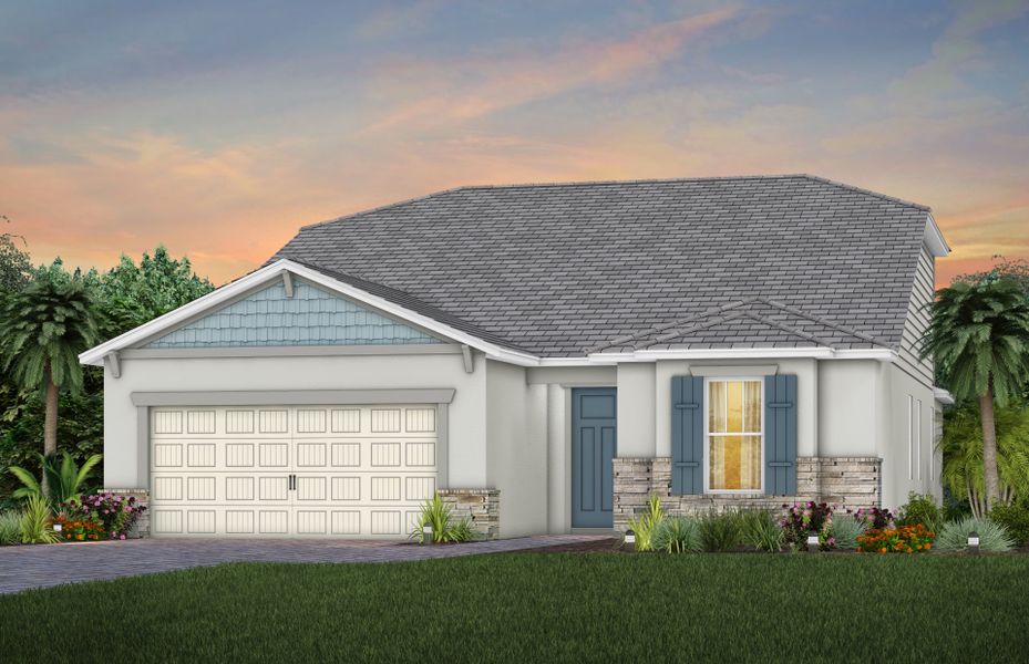 Exterior C2 with stone