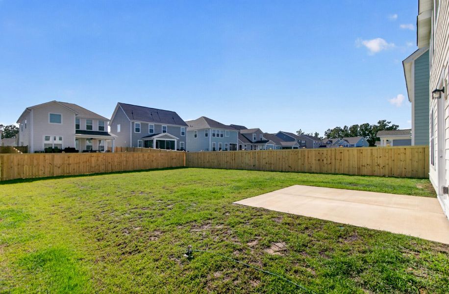 Exterior details and patio area of a home in High Point at Foxbank, Moncks Corner (Image 25). Exterior details and patio area of a home in High Point at Foxbank, Moncks Corner (Image 25).