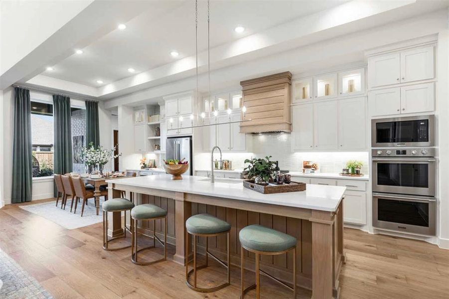 Furnished interior view inside a new home in Estates at Bristol Valley, Heath (Image 5).