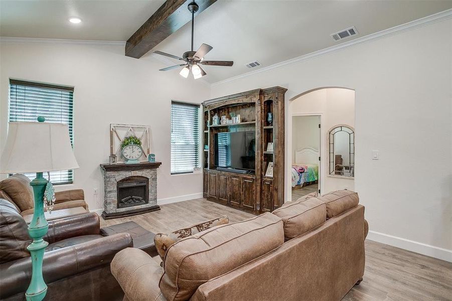 Furnished interior view inside a new home in , Perrin (Image 16).