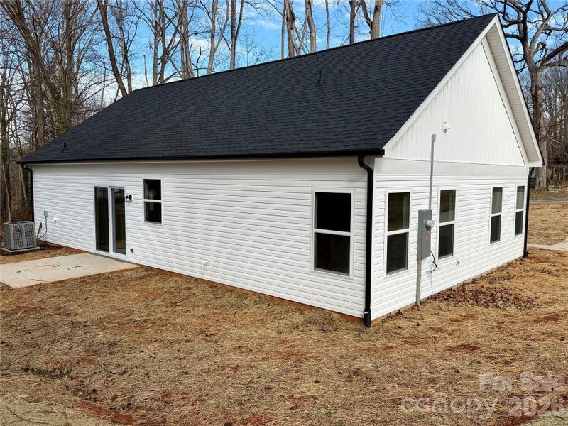 Exterior details and patio area of a home in , Newton (Image 13).