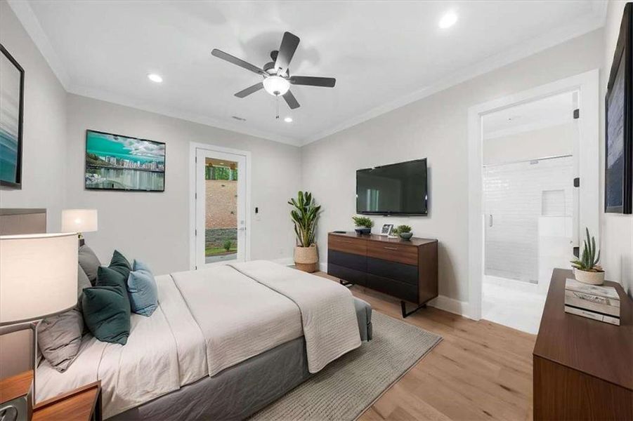 Furnished interior view inside a new home in , Cornelia (Image 54).