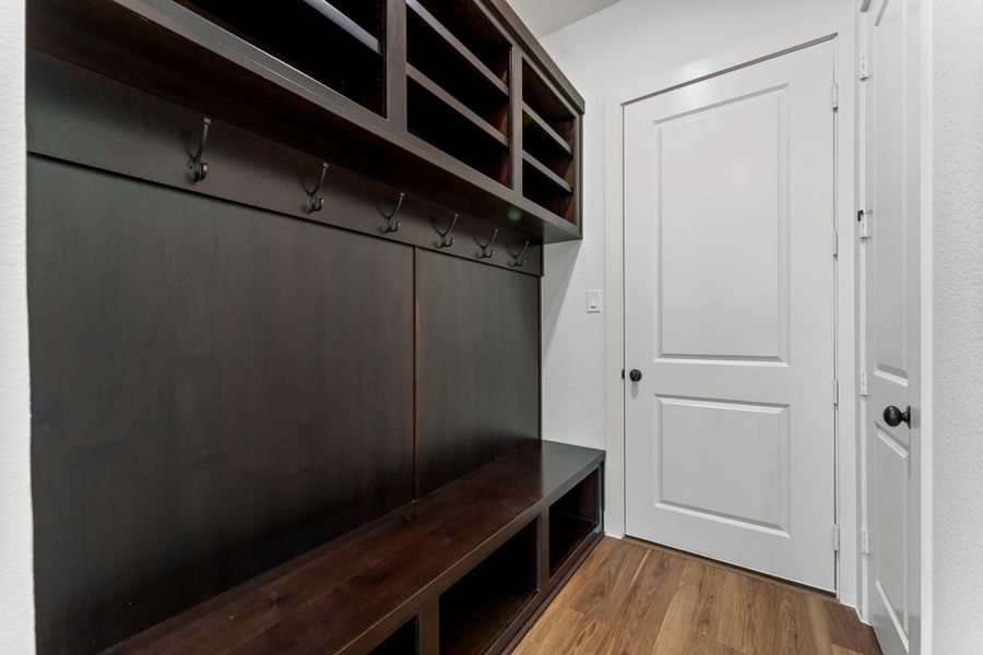 Mud Room Bench just off the garage. Mud Room Bench just off the garage.