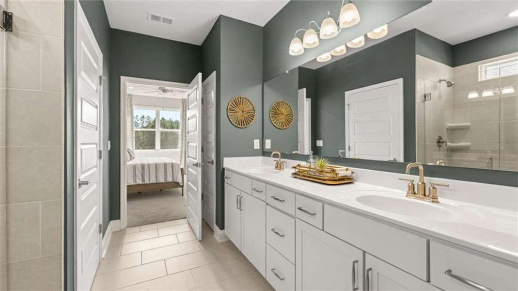 Furnished interior view inside a new home in Oak Ridge Meadows, Locust Grove (Image 7).