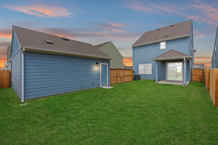 Rear of Home and Private Backyard Rear of Home and Private Backyard