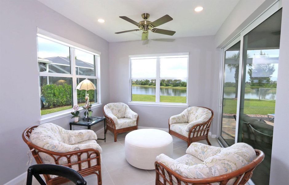 Furnished interior view inside a new home in , Port St. Lucie (Image 38).