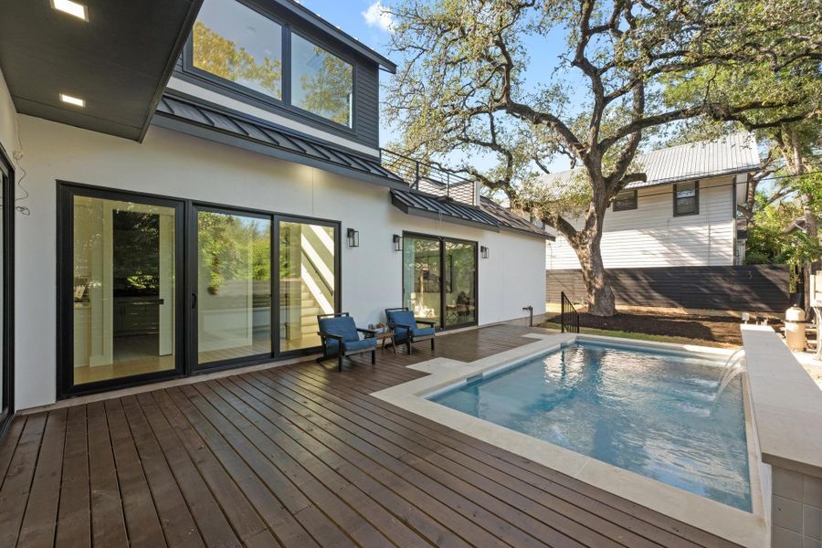 Front exterior of a new home in , Austin, TX, highlighting curb appeal (Image 20). Front exterior of a new home in , Austin, TX, highlighting curb appeal (Image 20).