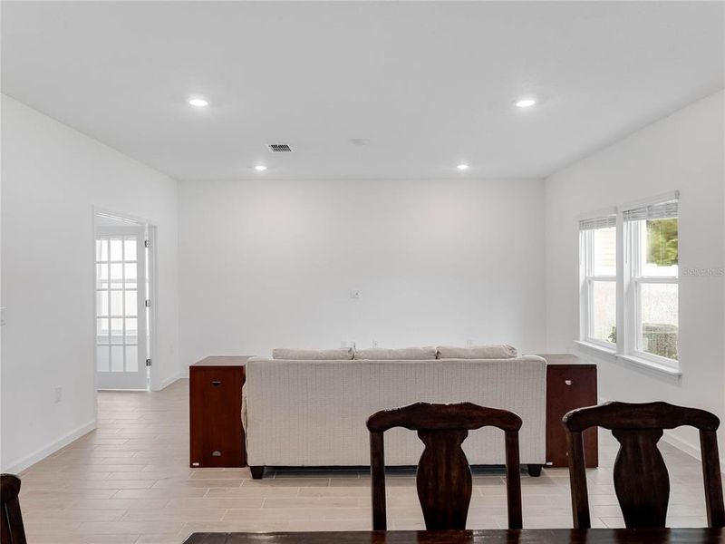 Furnished interior view inside a new home in Liberty Village: Liberty Village - Phase Two, Ocala (Image 7). Furnished interior view inside a new home in Liberty Village: Liberty Village - Phase Two, Ocala (Image 7).