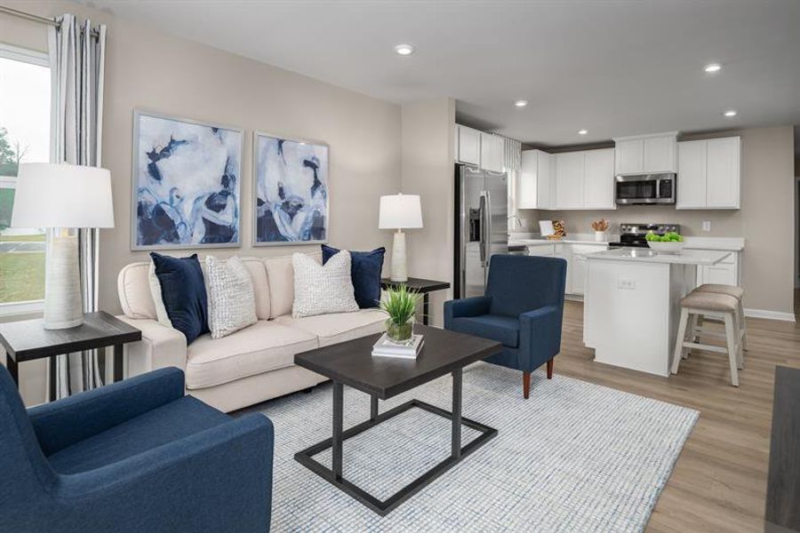 Furnished interior view inside a new home in Highland Park Condos, White House (Image 6). Furnished interior view inside a new home in Highland Park Condos, White House (Image 6).