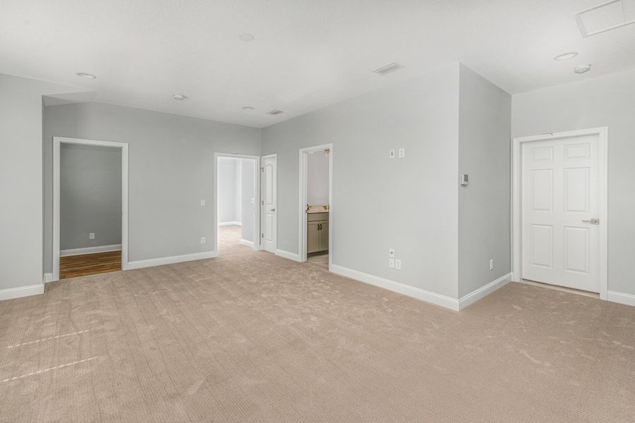 Representative unfurnished interior of a home built from the Caspian by Riverside Homes in Hidden Creek at SilverLeaf, St. Augustine (Image 25).