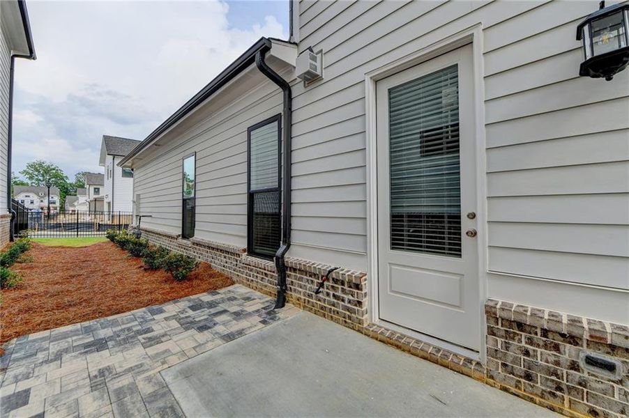 Exterior details and patio area of a home in , Buford (Image 4).