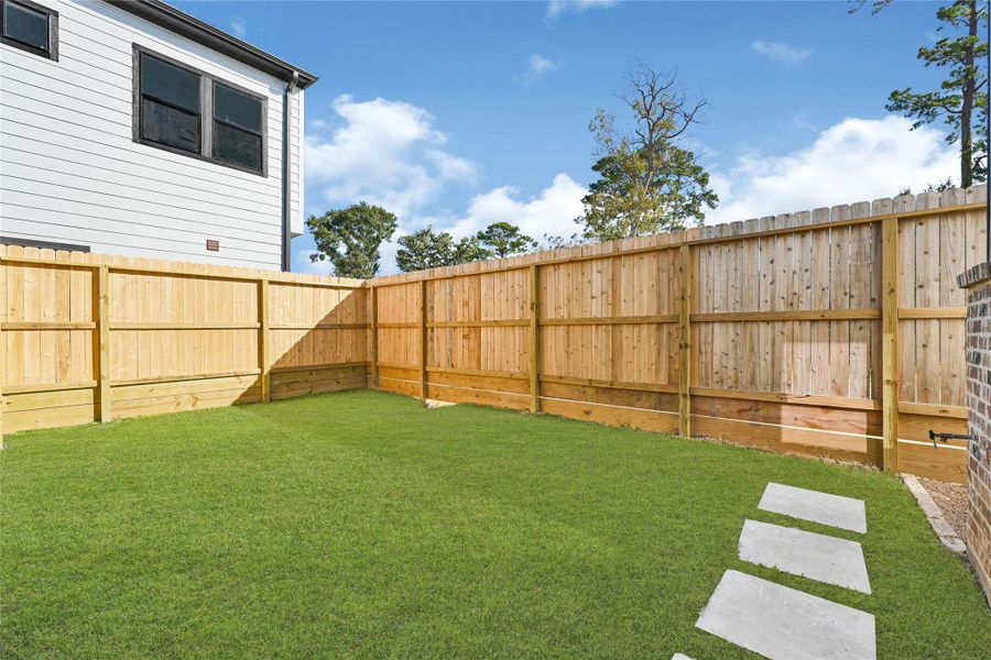 Exterior details and patio area of a home in , Houston (Image 4). Exterior details and patio area of a home in , Houston (Image 4).