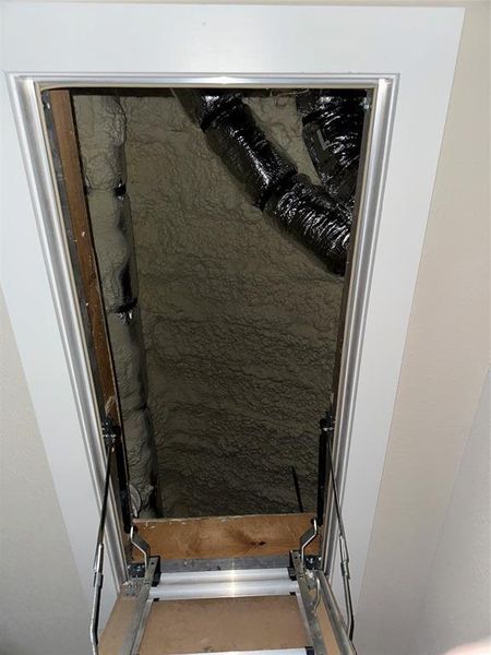 Blown in Foam Insulation in Attic Blown in Foam Insulation in Attic