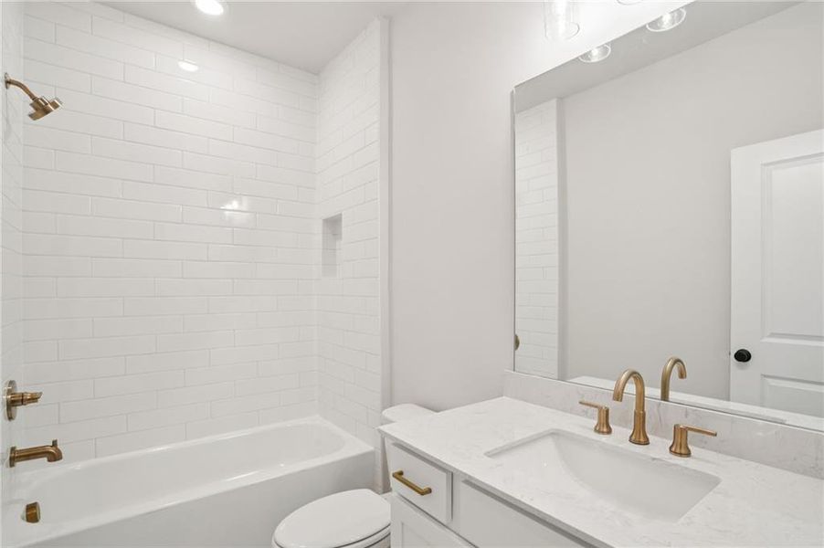 Furnished interior view inside a new home in Waterside Townhomes, Peachtree Corners (Image 10).