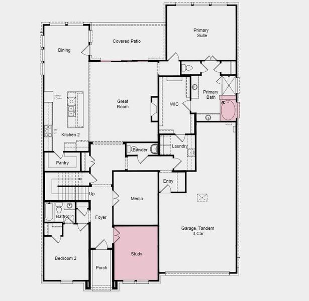 tructural options include: gourmet kitchen 2, alternate 2nd floor layout, , drop-in tub/at owner's bath, shower at bath 2, sliding glass door and study in place of flex.