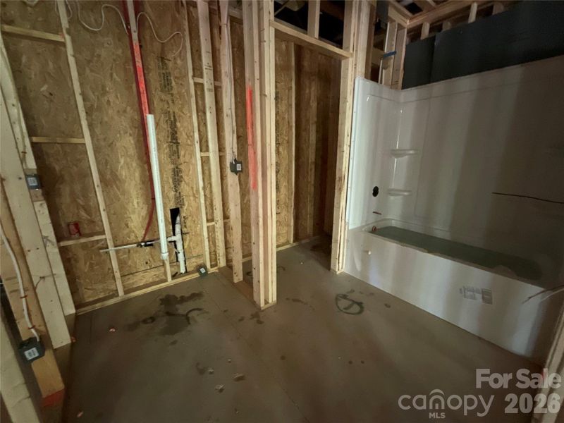 full bathroom in basement