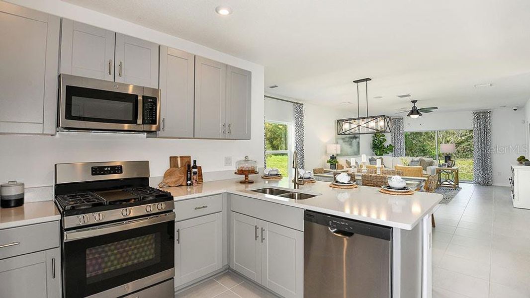 Furnished interior view inside a new home in Palm Wind, Hudson (Image 11).